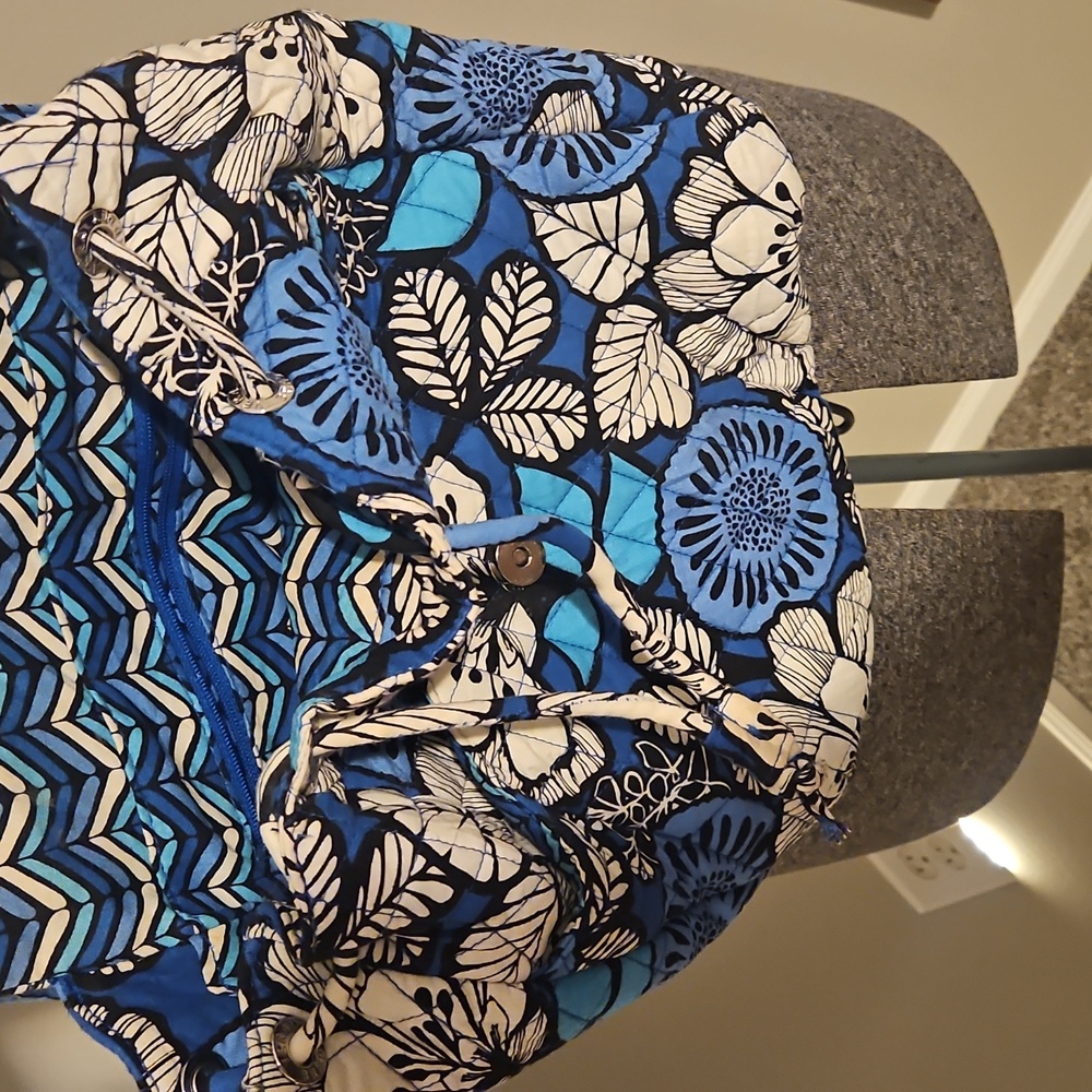 Vera Bradly Blue Bayou Backpack - Picture 4 of 8